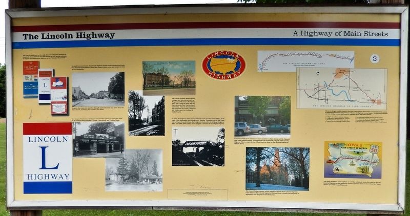 The Lincoln Highway Marker image. Click for full size.