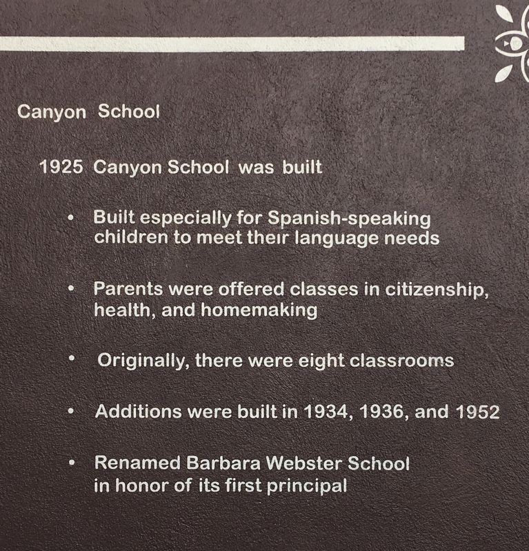 Canyon School Marker image. Click for full size.