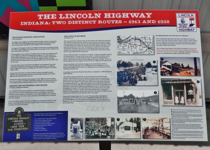 The Lincoln Highway Marker image. Click for full size.