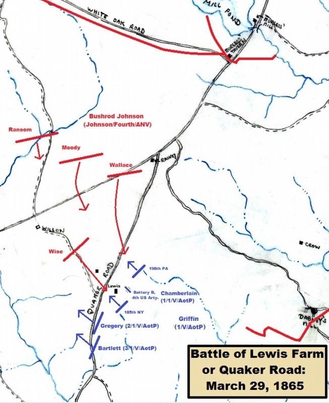 Quaker Road Battle Map image. Click for full size.