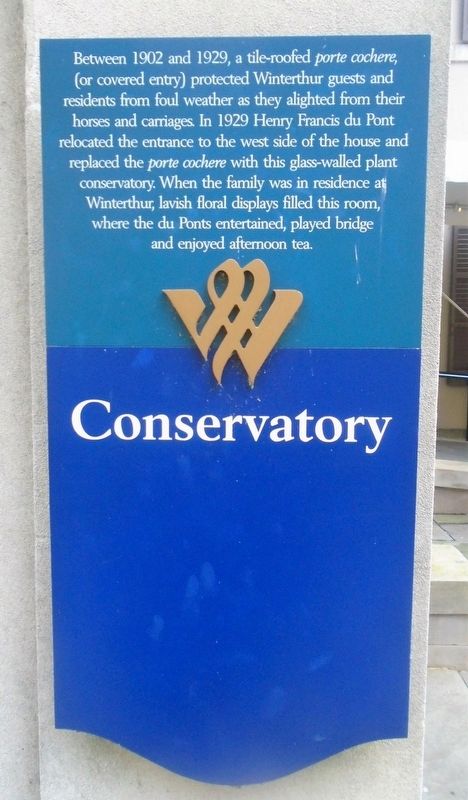 Conservatory Marker. Click for full size. Conservatory Marker image. Click for full size.