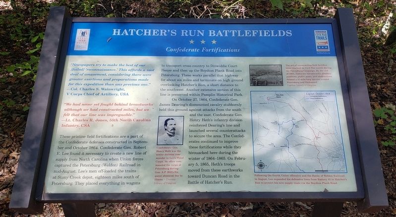 Hatcher's Run Battlefields Marker image. Click for full size.