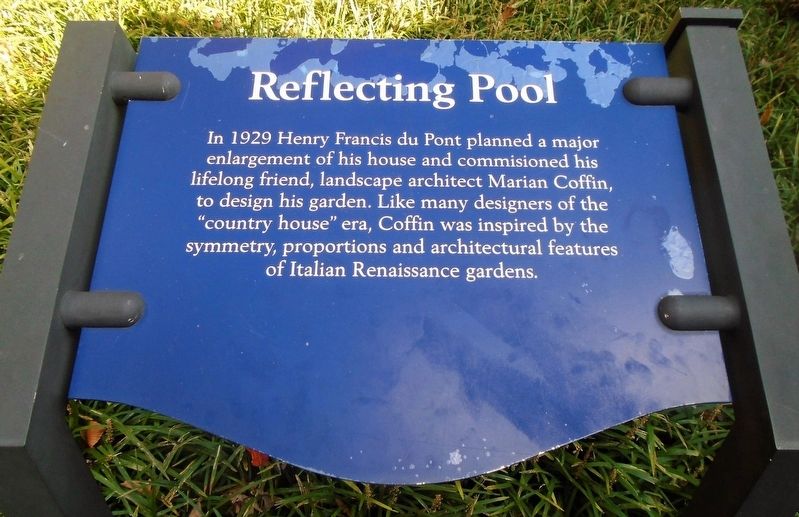 Reflecting Pool Marker. Click for full size. Reflecting Pool Marker image. Click for full size.