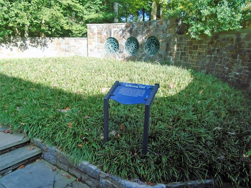Reflecting Pool Marker. Click for full size. Reflecting Pool Marker image. Click for full size.