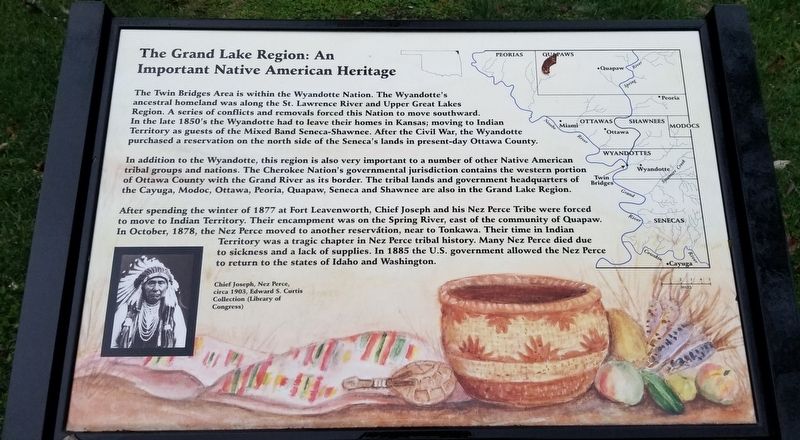 The Grand Lake Region: An Important Native American Heritage Marker image. Click for full size.