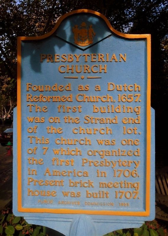Presbyterian Church Marker image. Click for full size.
