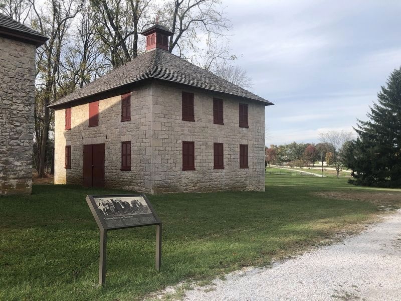 Right stable constructed in 1857. image. Click for full size.