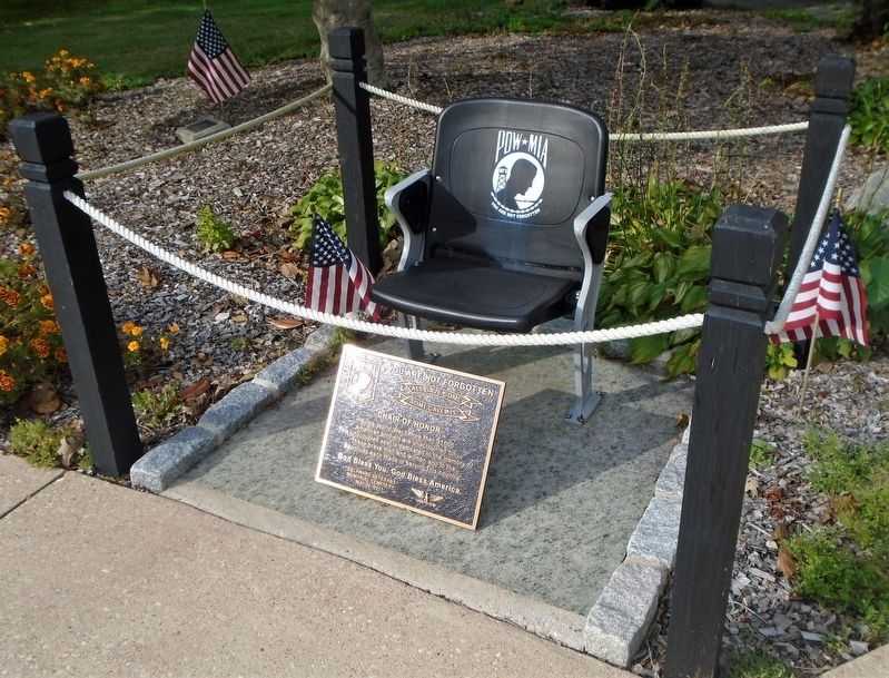 POW/MIA Chair of Honor and Marker image. Click for full size.