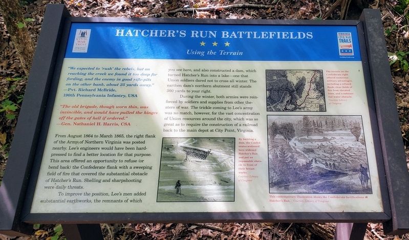 Hatcher's Run Battlefields Marker image. Click for full size.