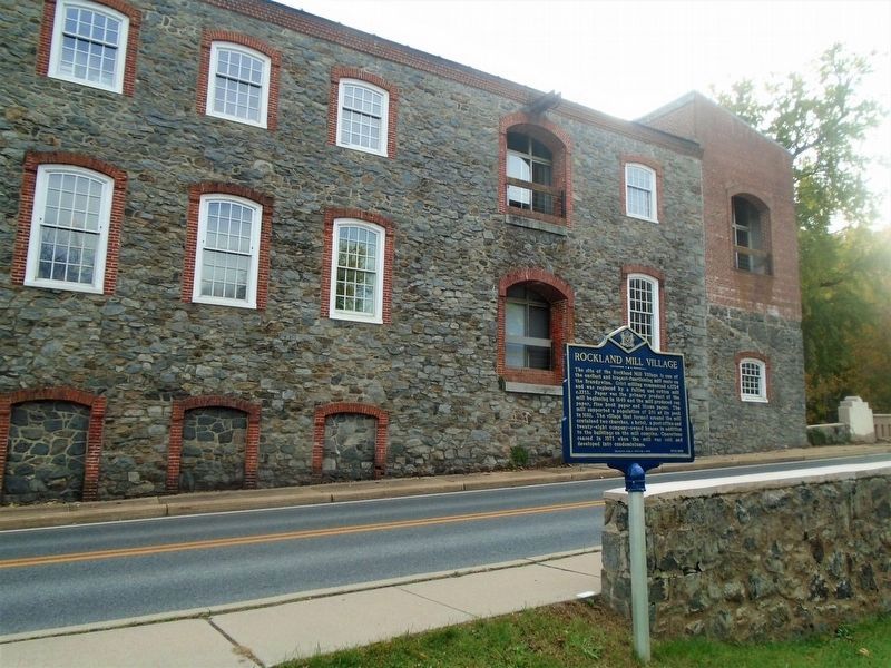 Rockland Mill and Village Marker image. Click for full size.