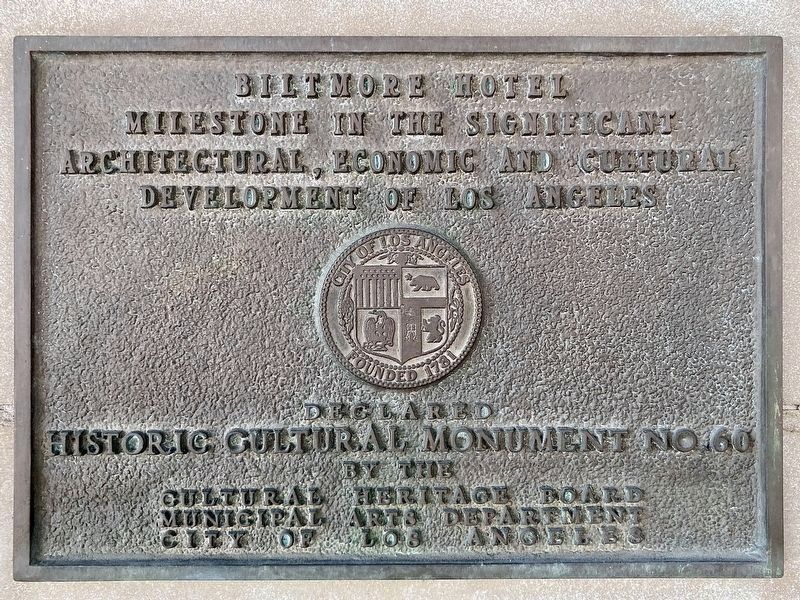 City of Los Angeles Marker image. Click for full size.