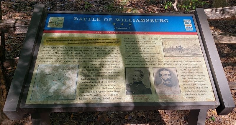 Battle of Williamsburg Marker image. Click for full size.