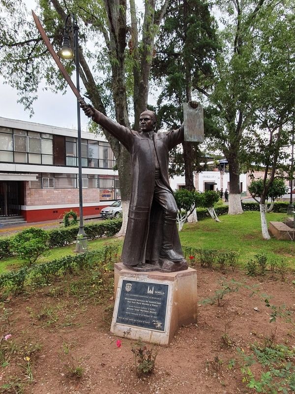 Jos� Mar�a Morelos y Pav�n Marker and Statue image. Click for full size.