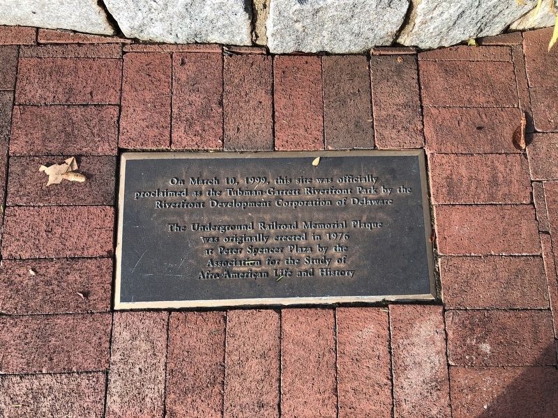 The Tubman-Garrett Riverfront Park Marker. Click for full size. The Tubman-Garrett Riverfront Park Marker image. Click for full size.