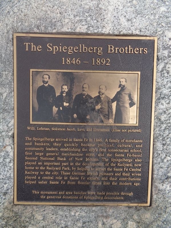 The Spiegelberg Brothers Marker image. Click for full size.