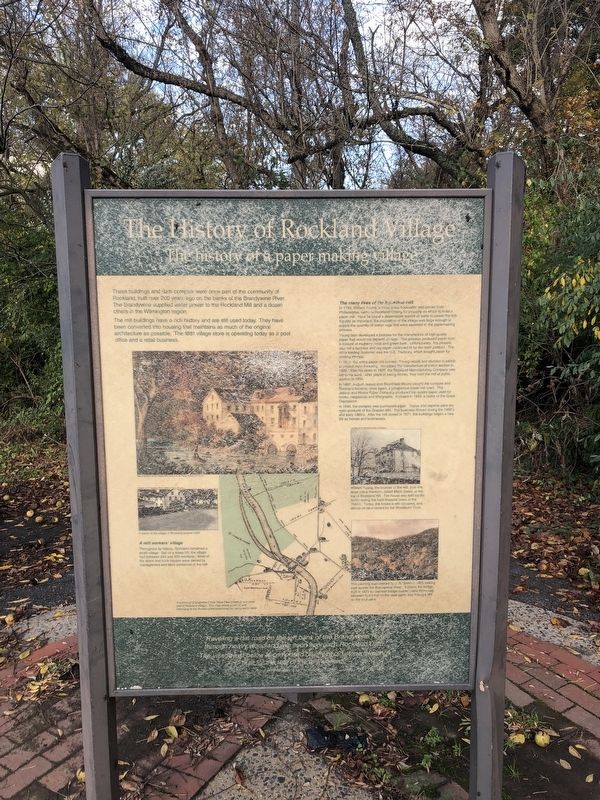 The History of Rockland Village Marker image. Click for full size.