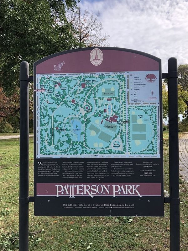 Patterson Park Marker image. Click for full size.