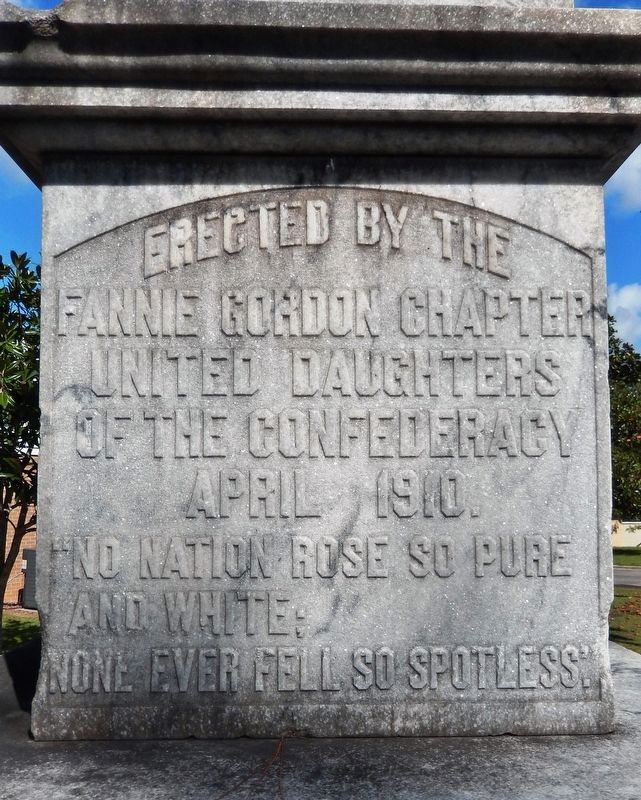 Dodge County Confederate Monument<br>(<i>west</i>) image. Click for full size.