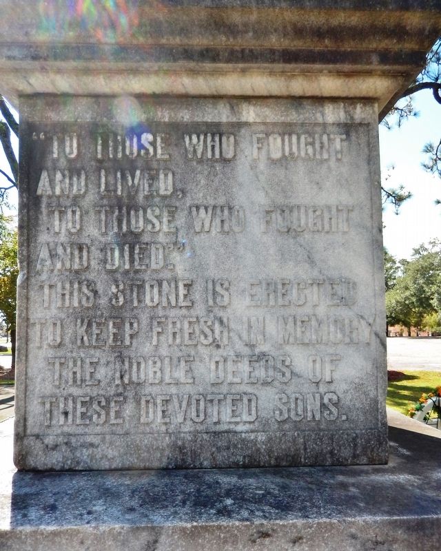 Dodge County Confederate Monument<br>(<i>north</i>) image. Click for full size.