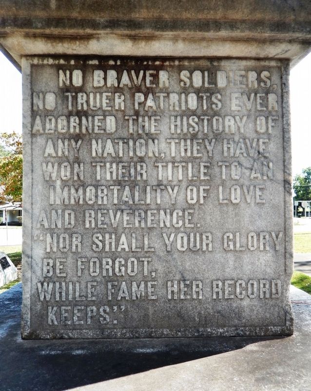 Dodge County Confederate Monument<br>(<i>east</i>) image. Click for full size.
