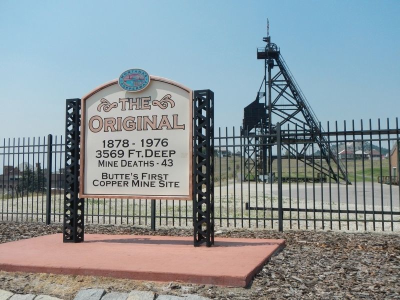 The Original Mine headframe and marker image. Click for full size.
