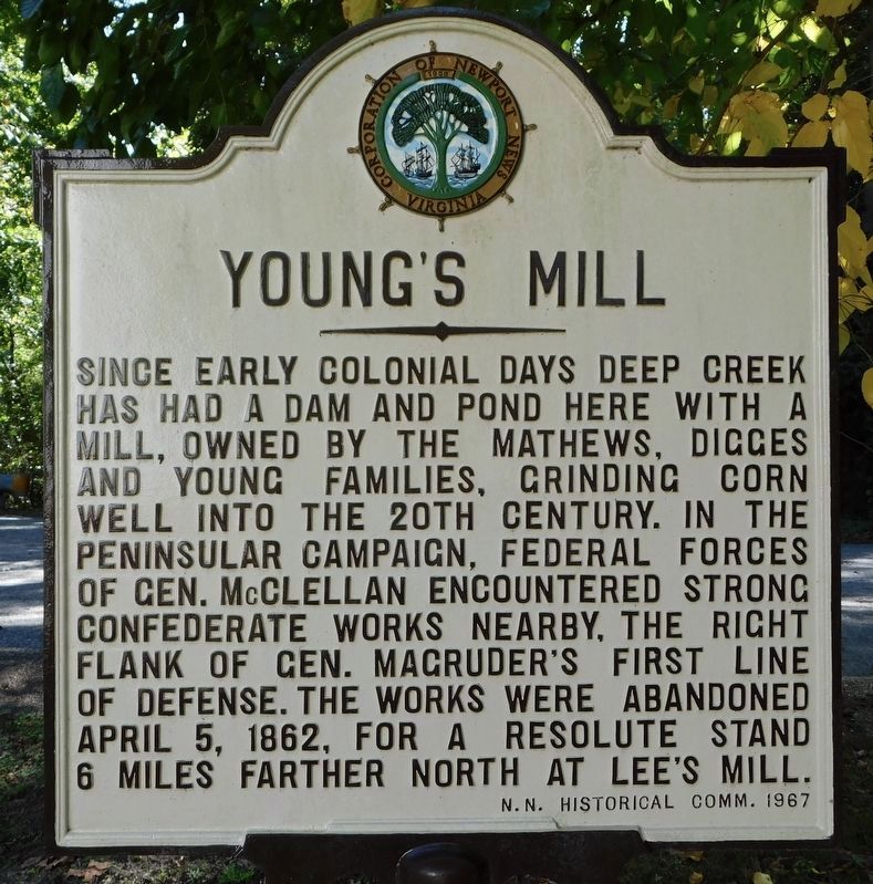 Youngs Mill Marker image. Click for full size.
