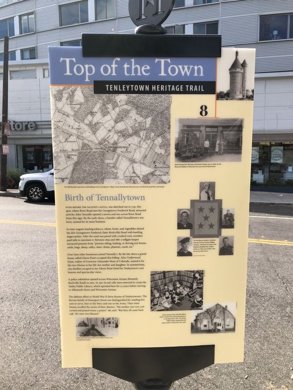 Birth of Tennallytown Marker image. Click for full size.