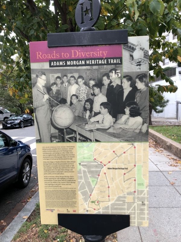 The Changing Faces of Adams Morgan Marker. Click for full size. The Changing Faces of Adams Morgan Marker image. Click for full size.