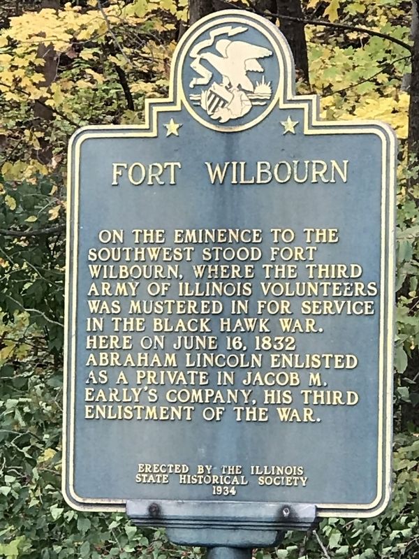 Fort Wilbourn Marker. Click for full size. Fort Wilbourn Marker image. Click for full size.