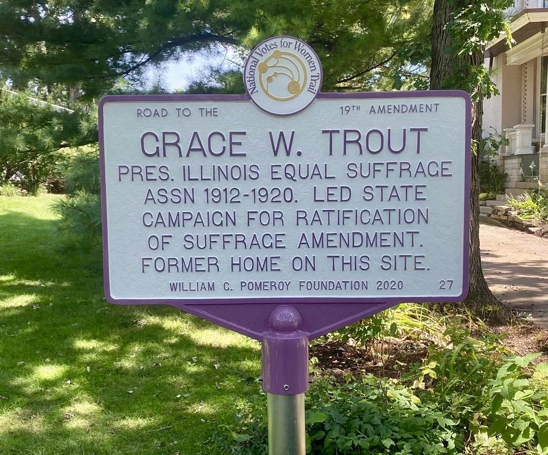 Grace W. Trout Marker image. Click for full size.