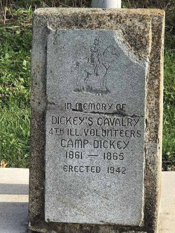 In Memory of Dickey's Cavalry Marker. Click for full size. In Memory of Dickey's Cavalry Marker image. Click for full size.