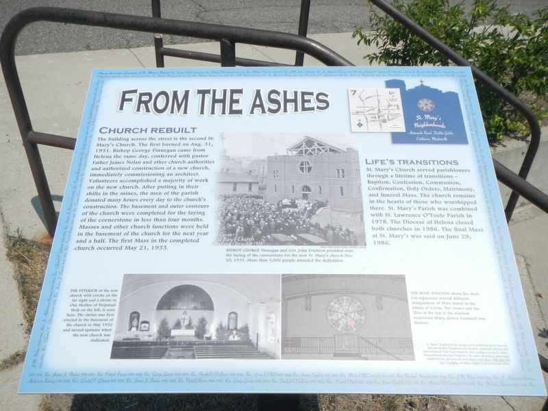 From The Ashes Marker image. Click for full size.