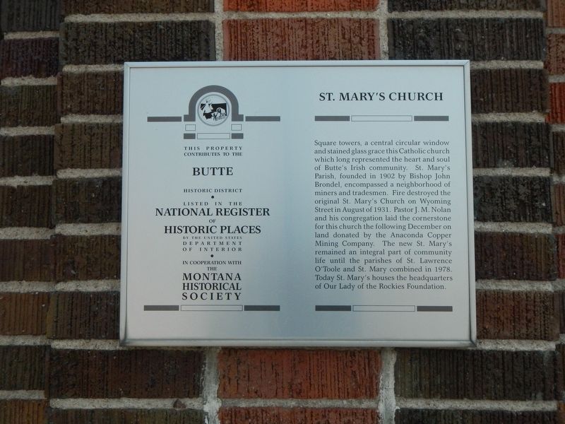 St. Mary's Church Marker image. Click for full size.