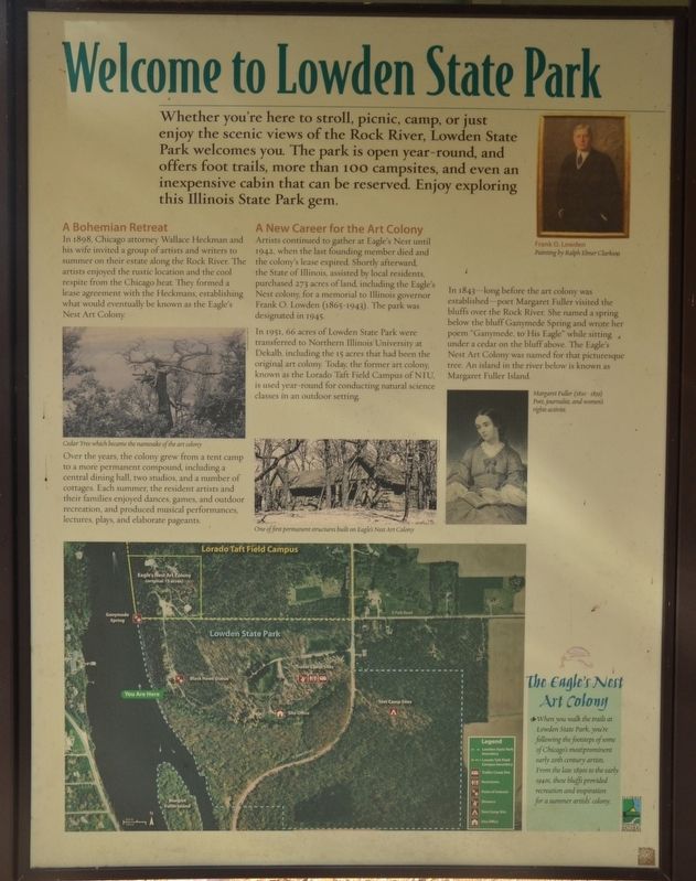 Welcome to Lowden State Park Marker image. Click for full size.