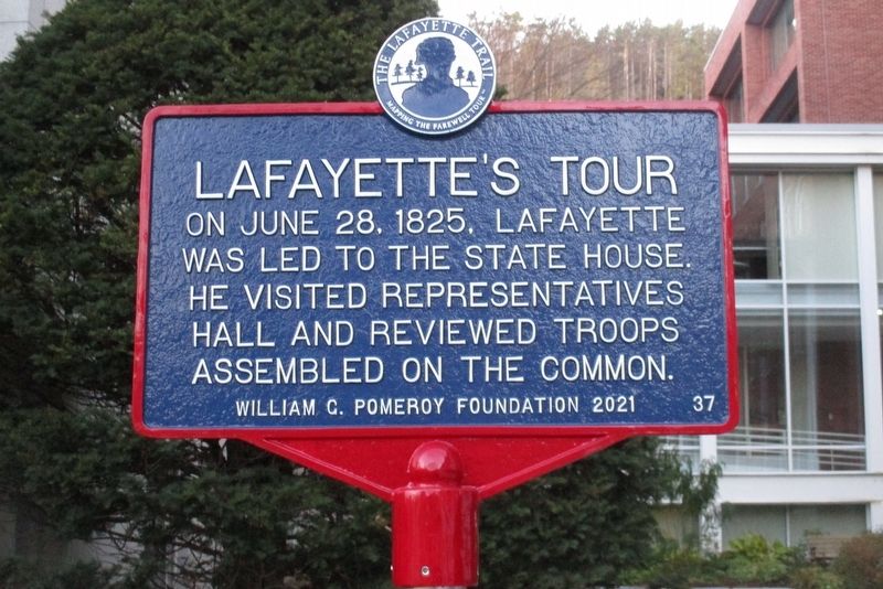 Lafayette�s Tour Marker image. Click for full size.