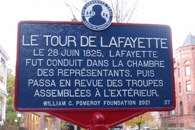 Le Tour De Lafayette�s Marker image. Click for full size.