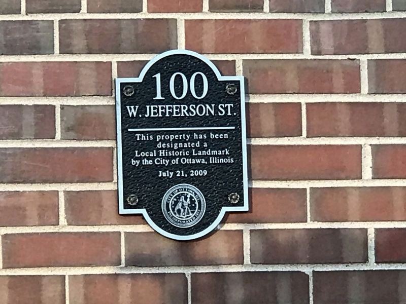 100 W. Jefferson St. Marker image. Click for full size.