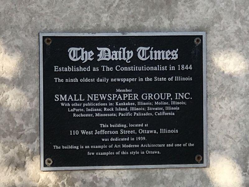 <i>The Daily Times</i> Marker image. Click for full size.