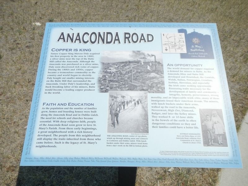 Anaconda Road Marker image. Click for full size.