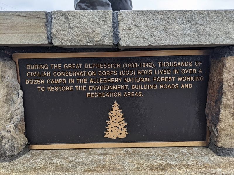 Civilian Conservation Corps Marker. Click for full size. Civilian Conservation Corps Marker image. Click for full size.