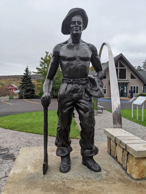 Civilian Conservation Corps Worker Statue image. Click for full size.