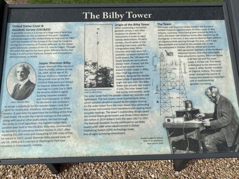 The Bilby Tower Marker image. Click for full size.
