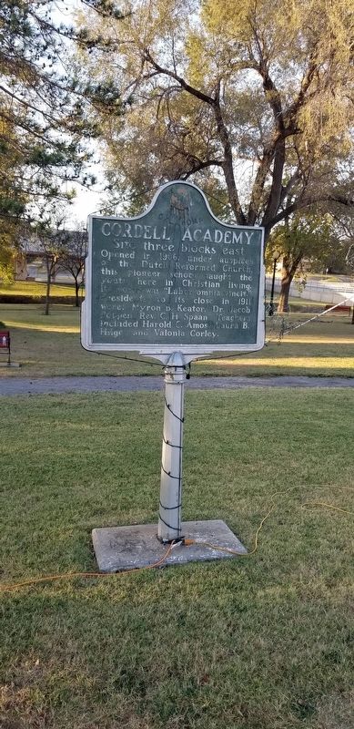 Cordell Academy Marker image. Click for full size.