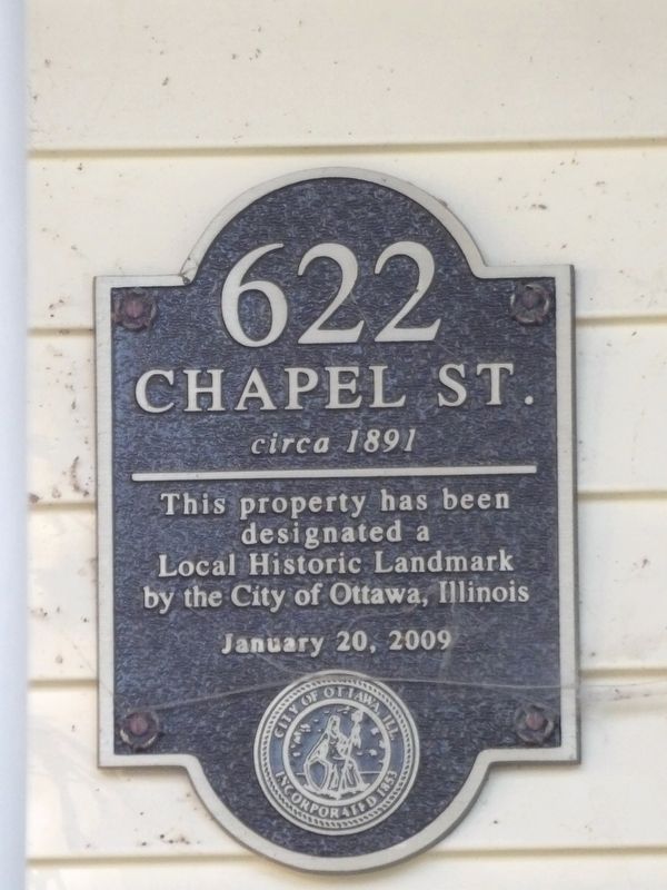 622 Chapel St. Marker image. Click for full size.