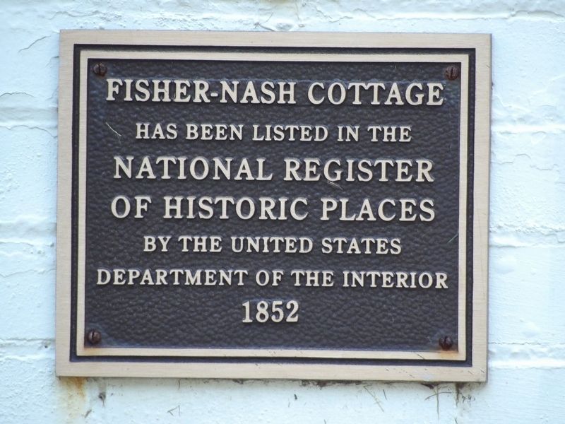 Fisher-Nash Cottage Marker image. Click for full size.
