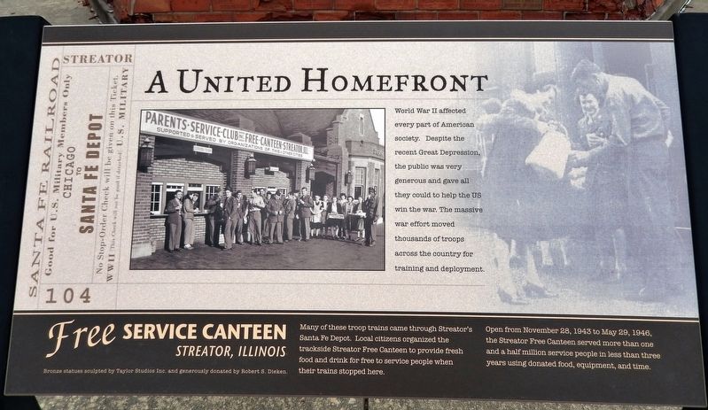 A United Homefront Marker image. Click for full size.