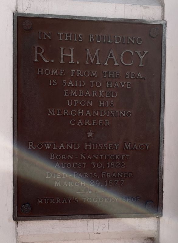R.H. Macy Marker image. Click for full size.