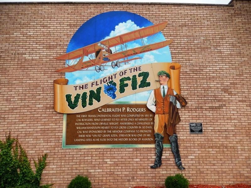 Flight of the Vin Fiz Mural. Click for full size. Flight of the Vin Fiz Mural image. Click for full size.