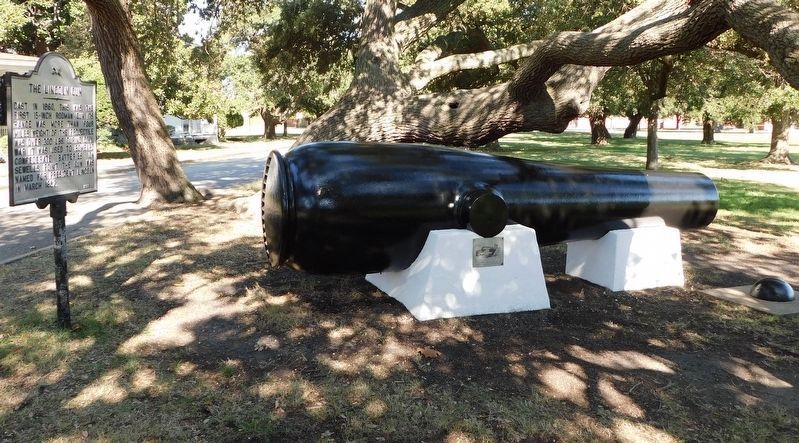 The Lincoln Gun Marker. Click for full size. The Lincoln Gun Marker image. Click for full size.