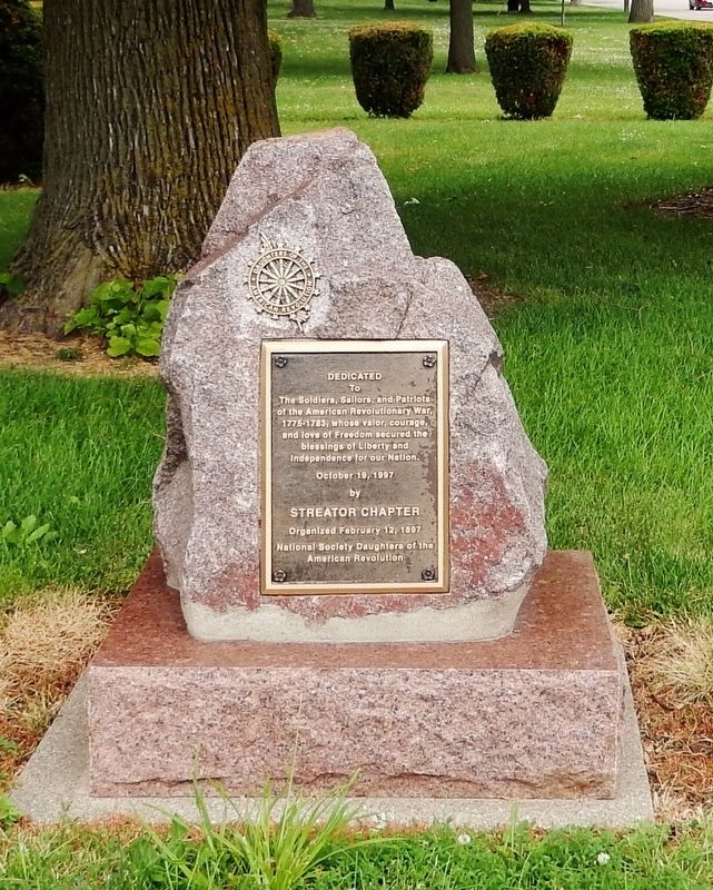 Dedicated to the Soldiers, Sailors, and Patriots of the American Revolutionary War Marker image. Click for full size.